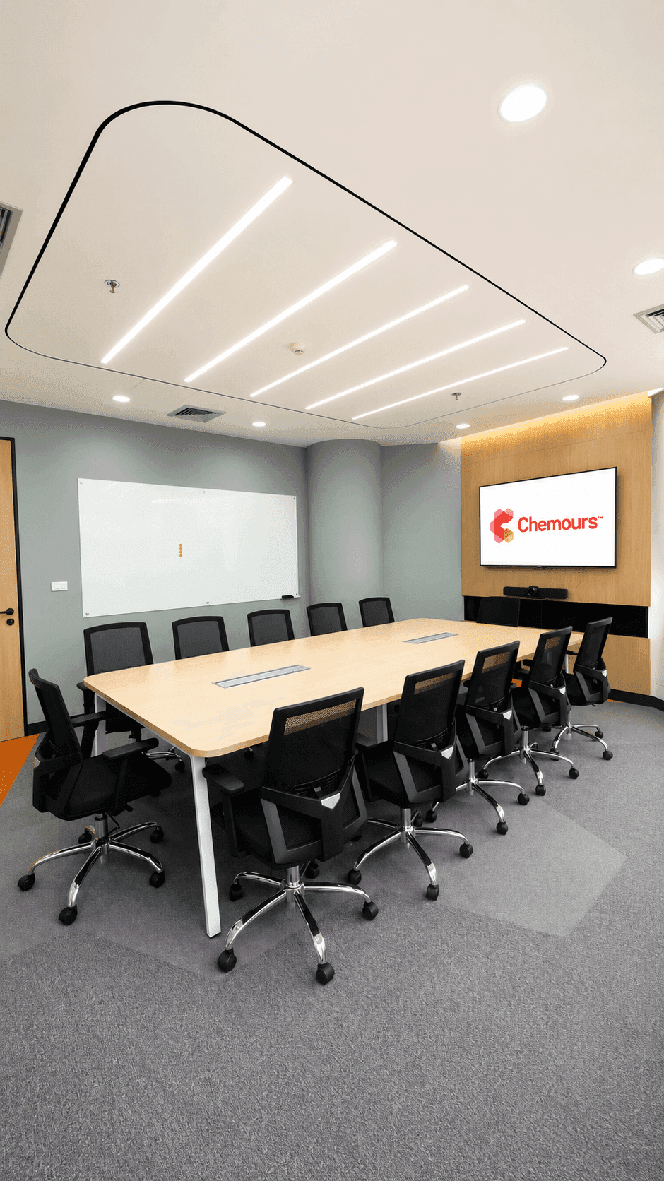 โปรเจกต์ออกแบบสำนักงาน Chemours จาก Triangle IA